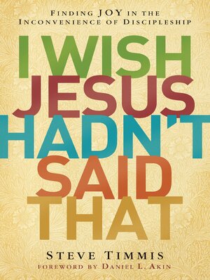 cover image of I Wish Jesus Hadn't Said That